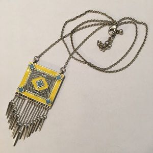 ⚠️ Awesome Yellow and Teal Pendant